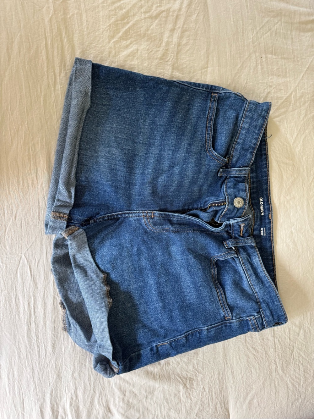 Old Navy Blue Cuffed Denim Shorts